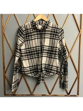 J. Crew Cropped Button Down Shirt